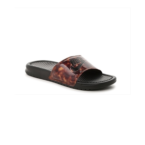 nike benassi tortoise shell